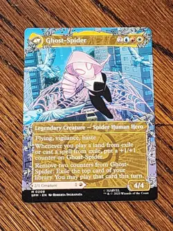 MTG Spider-Man Borderless Gwen Stacy / Ghost-Spider M #0209 Regular Beautiful - Image 1