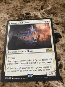 REMORSEFUL CLERIC Magic MTG M19 Core Set - Image 1