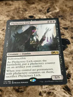 PHYLACTERY LICH Magic MTG M19 Core Set - Image 1