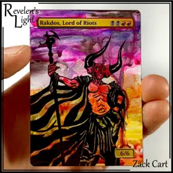 Rakdos, Lord of Riots Alter - Hand Painted MTG Altered Art - Darkness Tim Curry - Image 1