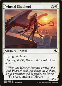Winged Shepherd 4x FOIL AKH MTG Amonkhet Common MINT white - Image 1