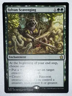 Sylvan Scavenging Foundations MTG 113 RARE 1x Non Foil, Very Light Play - Image 1