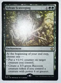 Sylvan Scavenging Foundations MTG 113 RARE 1x Non Foil, Very Light Play - Image 5