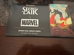 MTG Secret Lair x Marvel's Spider-Man: Heroic Deeds ~ Rainbow FOIL ~ Sealed! - Image 1