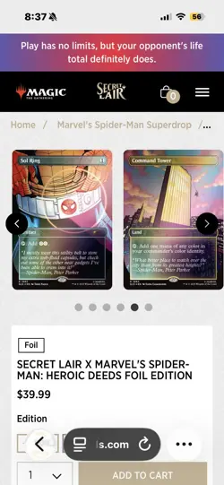 MTG Secret Lair x Marvel's Spider-Man: Heroic Deeds ~ Rainbow FOIL ~ Sealed! - Image 4