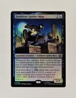 Symbiote Spider-Man Marvel's Spider-Man Foil Rare MTG Magic The Gathering - Image 1
