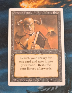 Demonic Tutor, NM, Revised, Pack Fresh, Magic, MTG - Image 1