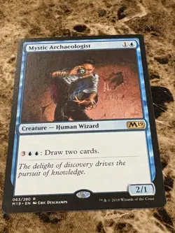 MYSTIC ARCHAEOLOGIST Magic MTG M19 Core Set - Image 1