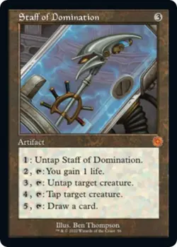 ~ Staff of Domination ~ NM ~ The Brothers' War: Retro Frame Artifacts ~ MTG ~ - Image 1