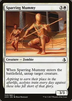 Sparring Mummy 4x FOIL AKH MTG Amonkhet Common MINT white - Image 1