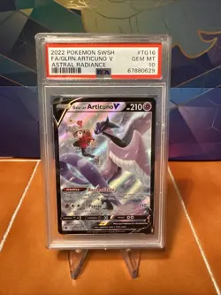 2022 Pokemon SWSH FA/Galarian Articuno V TG16 Astral Radiance PSA 10 - Image 1