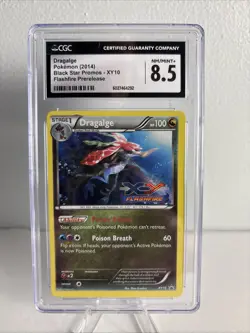 Dragalge Pokemon (2014) Black Star Promos- XY10 Flashfire Prerelease CGC 8.5 - Image 1