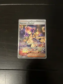 Pokemon Mega Evolution Acerola's Mischief Secret Illustration Rare, #183/132 - Image 1