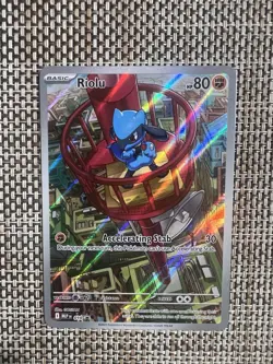 Riolu 010 Pokemon Mega Evolution Black Star Promo NM - 2 - Image 1
