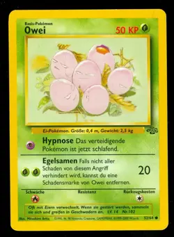 Pokemon EXEGGCUTE (OWEI) 52/64 Jungle - - NEAR MINT/MINT - GERMAN - Image 1