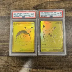 Pikachu V SWSH145 Pokemon Celebrations UPC Black Star Promo Lot Graded PSA - Image 1
