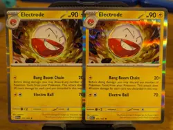 Pokemon TCG Scarlet & Violet 151 Electrode Holo Rare 101/165 x2 - Image 1