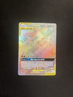 Pokemon TCG Moltres&Zapdos&Articuno GX 69/68 Hidden Fates Tag Team - Image 1