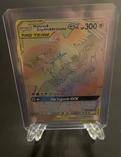 Pokemon TCG Moltres&Zapdos&Articuno GX 69/68 Hidden Fates Tag Team - Image 3