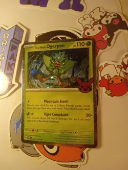 Teal Mask Ogerpon 024/167 Holo Pokemon Trick or Trade 2024 NM - Image 1