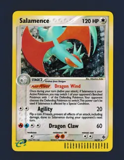 Pokemon TCG Salamence 10/97 EX Dragon 2003 Holo Rare - LP - Image 1