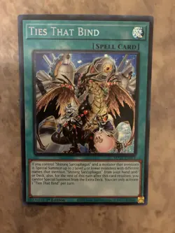 Yugioh! TCG - Ties That Bind - Prismatic Secret Rare - 2025 Mega-Pack MP25-EN071 - Image 1