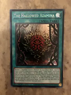 Yugioh! TCG - The Hallowed Azamina - Prismatic Secret Rare - MP25-EN112 - Image 1