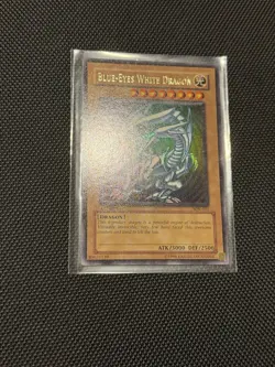 YuGiOh Blue-Eyes White Dragon SDK-001 1st Edition NEAR MINT NM Ultra Rare 2002 - Image 4