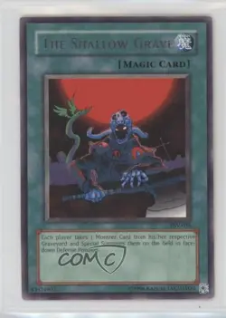 The Shallow Grave (R) Unlimited YuGiOh Pharaoh's Servant #PSV-036 2002 READ - Image 1