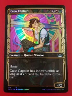 1x Crew Captain | FOIL Gilded | Streets of New Capenna | MTG Magic Cards - Image 1