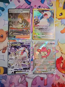 Pokemon 4 Card Lot Deoxys Vstar Snorlax TG10 Simisear Vstar Clemont's Quick Wit - Image 1