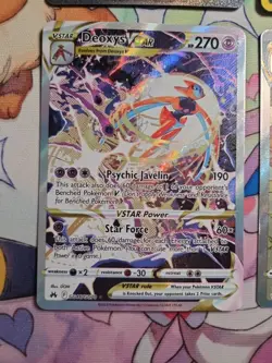 Pokemon 4 Card Lot Deoxys Vstar Snorlax TG10 Simisear Vstar Clemont's Quick Wit - Image 2