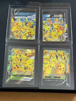Pokemon TCG Japanese Pikachu V Union 4 card set 25th anniversary - Image 1