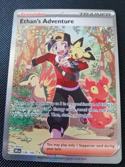 Pokemon TCG Trainer 8 Card Lot Ethan's Adventure SIR,Lacey,Fighting Gong - Image 5
