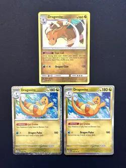 Pokemon Cards - Dragonite Holo Lot (S&V: 151, McDonald’s Promo, & SM Team Up) - Image 1