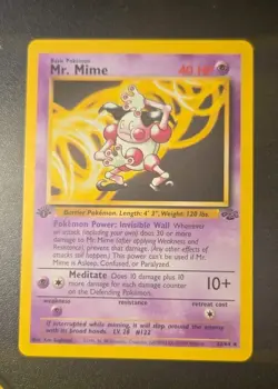 Pokemon Jungle Mr. Mime 22/64 1st Edition Non-Holo Card NM - Image 1