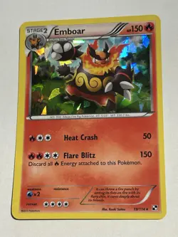 POKEMON🔥EMBOAR CRACKED ICE HOLO 19/114 & MAGMAR HOLO🔥4-CARD LOT (4) - Image 3