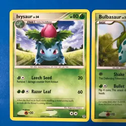 Ivysaur 51/132 and Bulbasaur 77/132 Secret Wonders Regular Pokemon Card LOT TCG - Image 2
