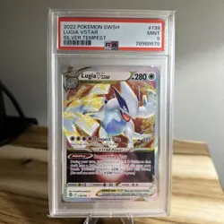 PSA 9 MINT Lugia VSTAR 139/195 Silver Tempest RARE Pokemon Card - Image 1