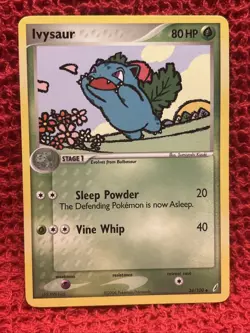 Ivysaur 34/100 EX Crystal Guardians Common Pokemon Card Non Holo 2006 MP - Image 1