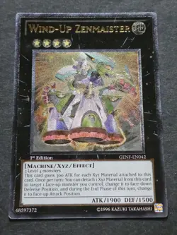 Wind-Up Zenmaister Ultra Rare 1st Edition GENF-EN042 Yu-Gi-Oh trading card - Image 1