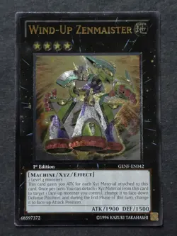 Wind-Up Zenmaister Ultra Rare 1st Edition GENF-EN042 Yu-Gi-Oh trading card - Image 3