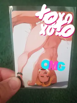 ANDROID 18 DRAGON BALL WAIFU BLUE RAINBOW FOIL ANIME CARD #2 - Image 1