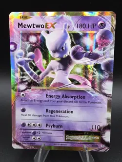 Mewtwo EX 52/108 Ultra Rare XY Evolutions Pokemon Card LP - Image 1