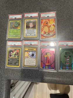 Lot of 7 Graded Pokemon Cards/Minecraft - PSA Various Grades - Image 1
