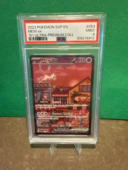 PSA 9 MINT Mew ex 053 Sv: Scarlet & Violet Promo Cards Holo - Image 1