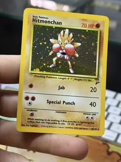 Hitmonchan 7/102 8/130 Base Set 2 1999 2000 Vintage Pokemon Card Lot WOTC - Image 4