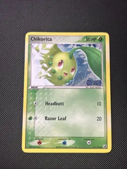Pokemon Card - Chikorita - EX Unseen Forces 51/115 Reverse Holo Stamped - Image 1
