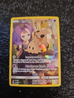 Pokemon Mimikyu 245/236 SM Cosmic Eclipse Full Art Secret Rare Card LP - Image 1