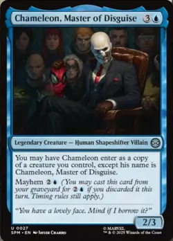 x4 Chameleon, Master of Disguise U MTG Marvel's Spider-Man M/NM, English - Image 1